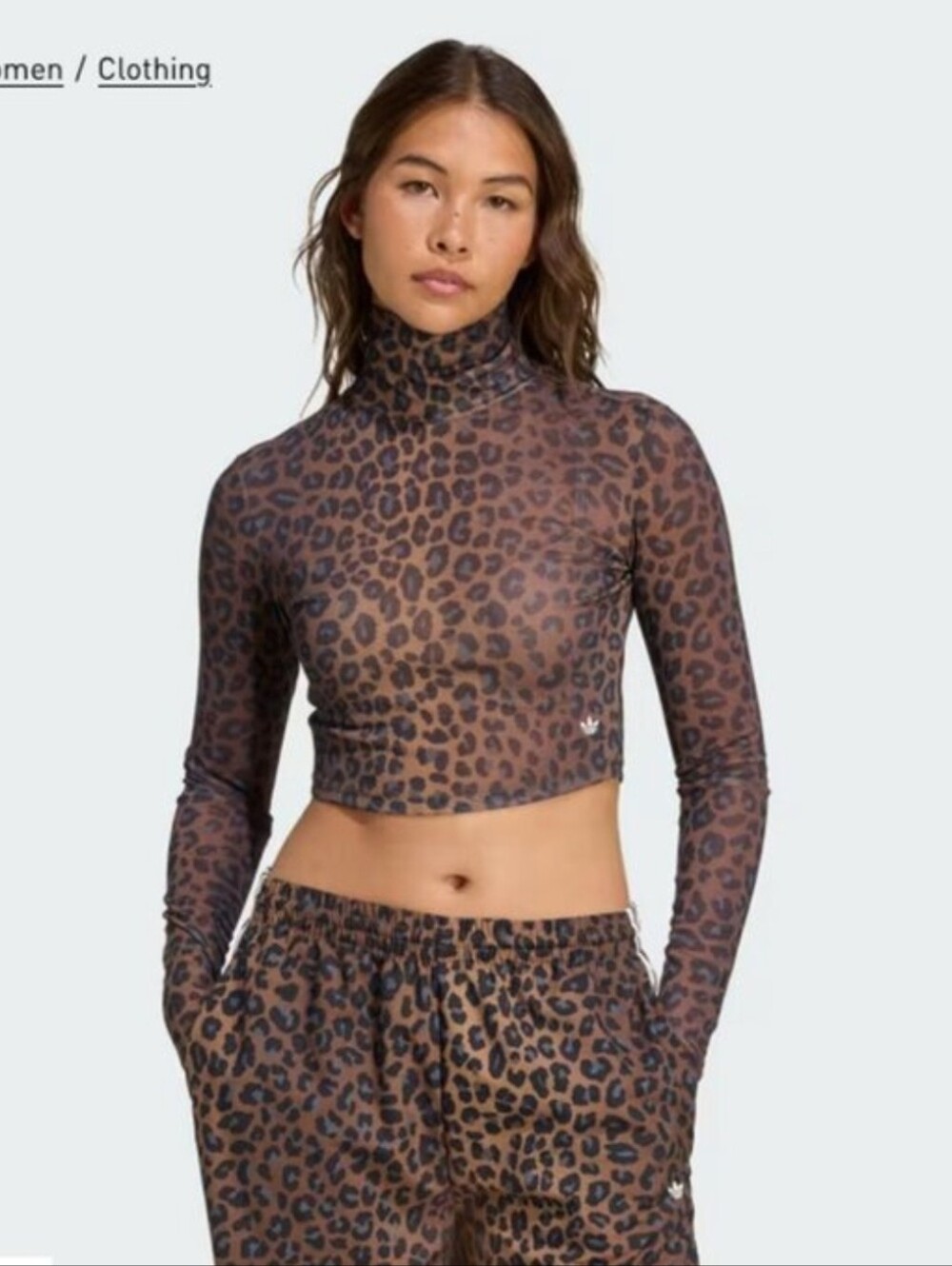 adidas Sz S New Leopard Long Sleeve Tee
